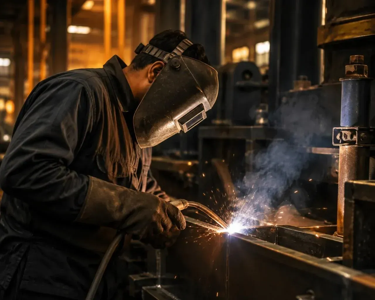 Manufacturing work on the factory floor